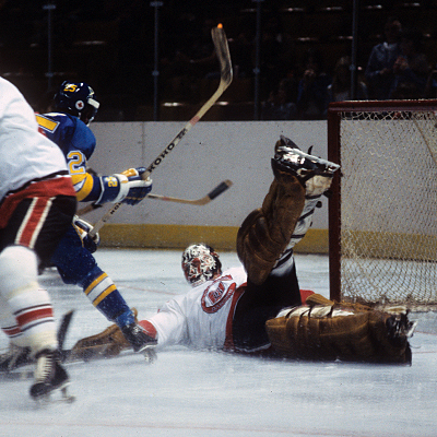 NHL 1978 Gilles Meloche Cleveland Barons Color Game Action 8 X 10 Photo  Picture