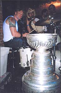 Chris Dingman and the Stanley Cup drumming with Mustard Smile