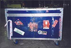 The Stanley Cup case that didn't make the flight from Vancouver to Fort St. John on August 23.