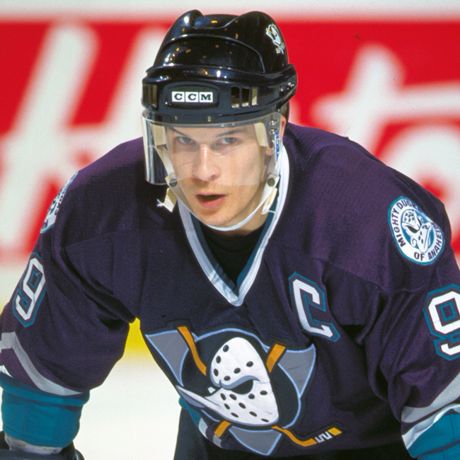 Paul Kariya made his NHL debut for the Mighty Ducks of Anaheim during the 

1994-95 season.