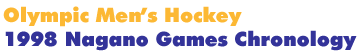 1998 Nagano Men's Hockey Games Chronology
