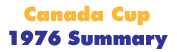 Canada Cup 1976 Summary