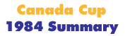Canada Cup 1984 Summary
