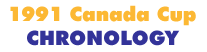 Canada Cup 1991 Chronology