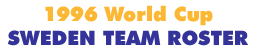 1996 World Cup Sweden Team Roster