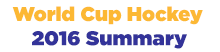 World Cup Hockey 2016 Summary