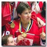 Nancy Drolet was a member of Canada's World Championship teams in 1992, '94, '99, '00 and '01.