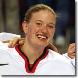 Sami Jo Small was twice recognized as the World Championships'top netminder in '99 and '00