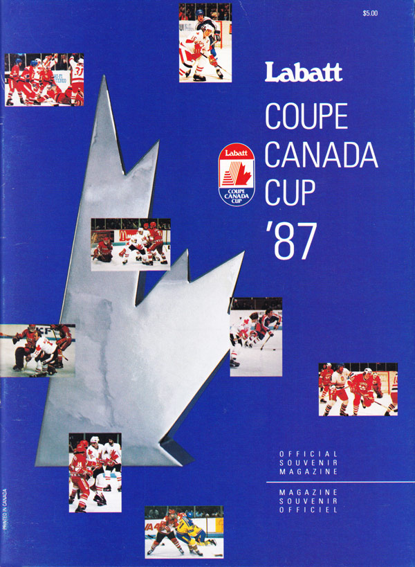 Canada Cup 1987 program