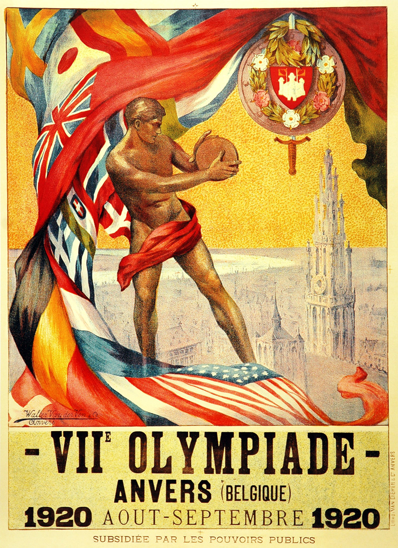 1920 Antwerp Olympics poster