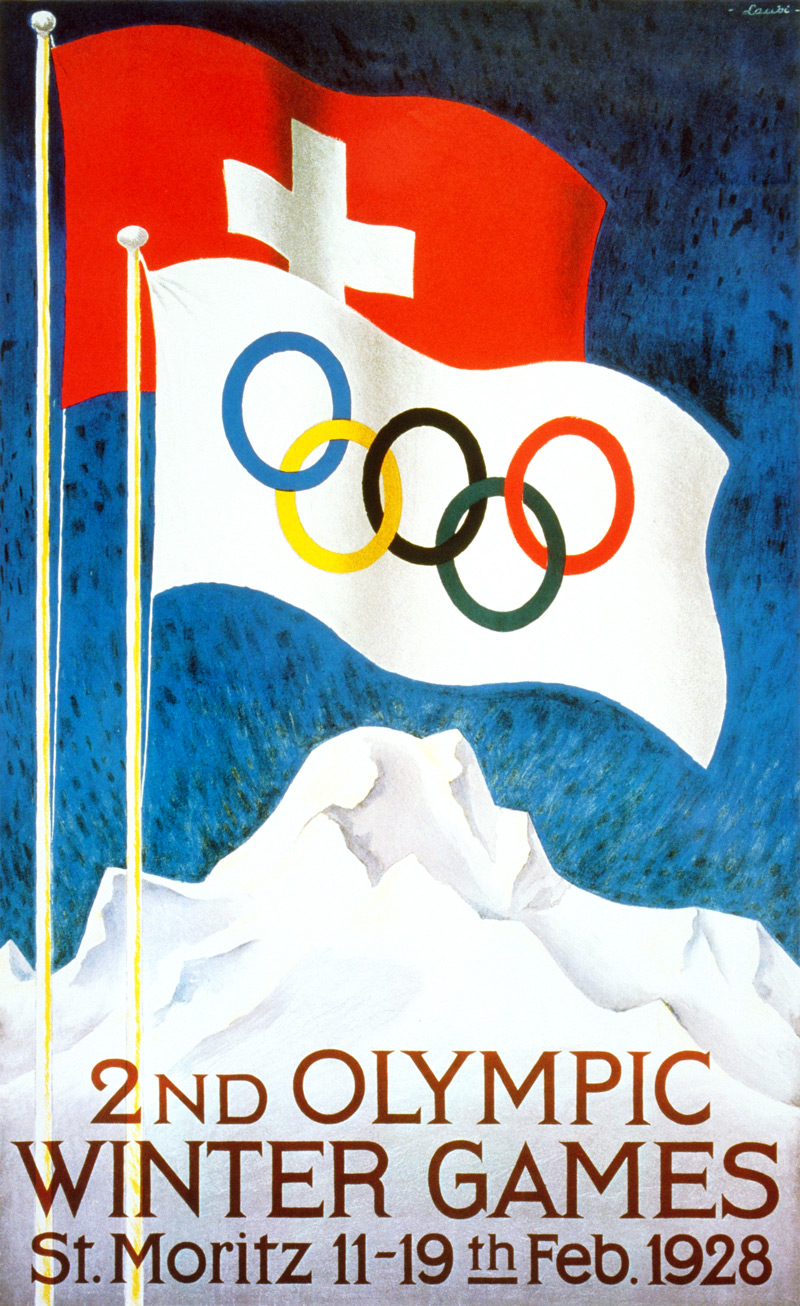 1928 St. Moritz poster