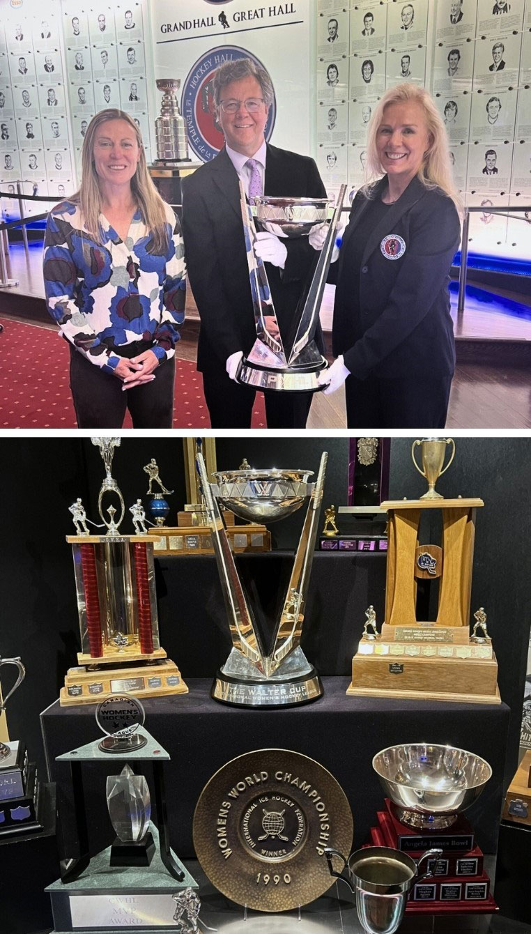 The Professional Women’s Hockey League’s (PWHL) championship trophy, the Walter Cup, is now officially on display at the Hockey Hall of Fame.